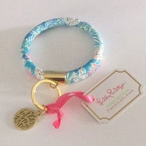 Lilly Pulitzer Round Keychain